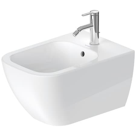 Duravit Bidet wall mounted 54cm Happy D.2 white with OF with TP 1 TH 2258150000